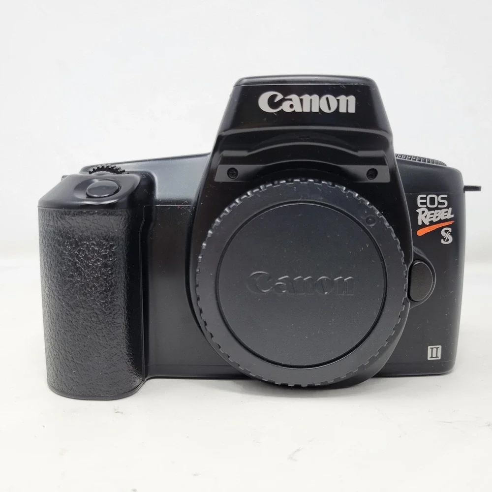 Canon EOS Rebel S II 35mm SLR Film Camera Body Black Taiwan
